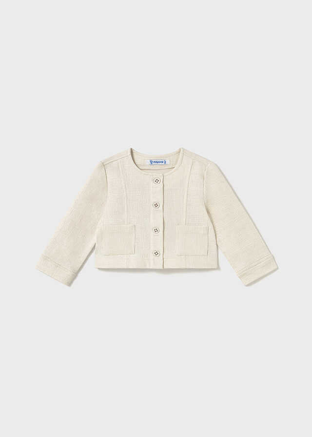 Conj. 3 pcs Chaqueta y Pantalon punto estructura con Camiseta m/c