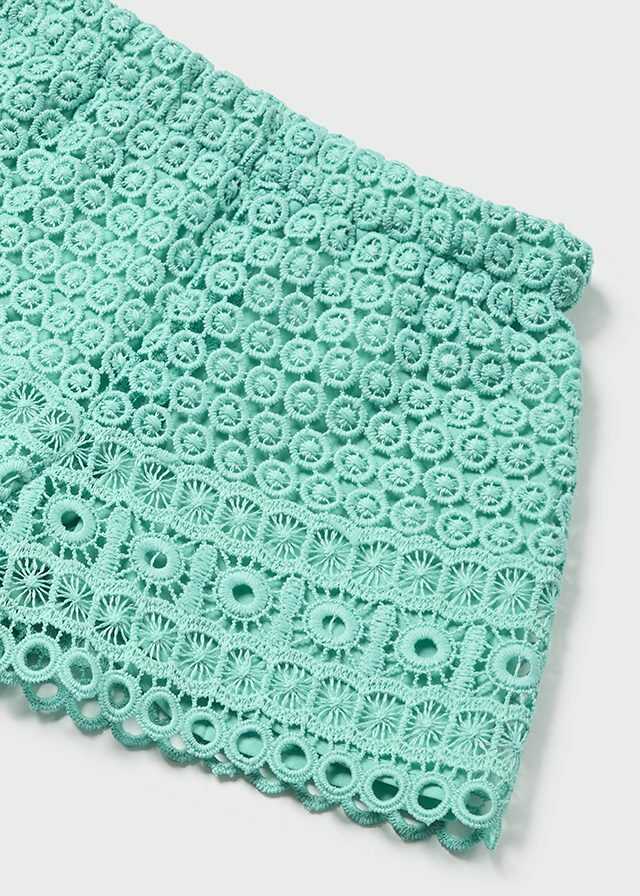 Conj. bermuda guipur