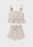 Conj. Bluson y Pantalon corto rayas