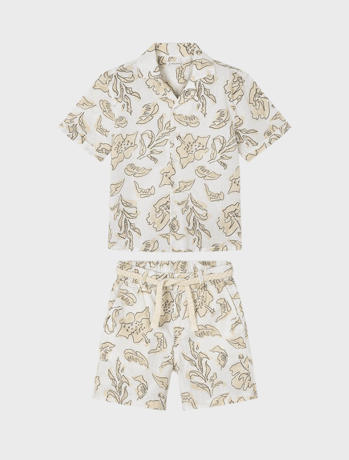 Conj. Camisa m/c resort y Bermuda estampada