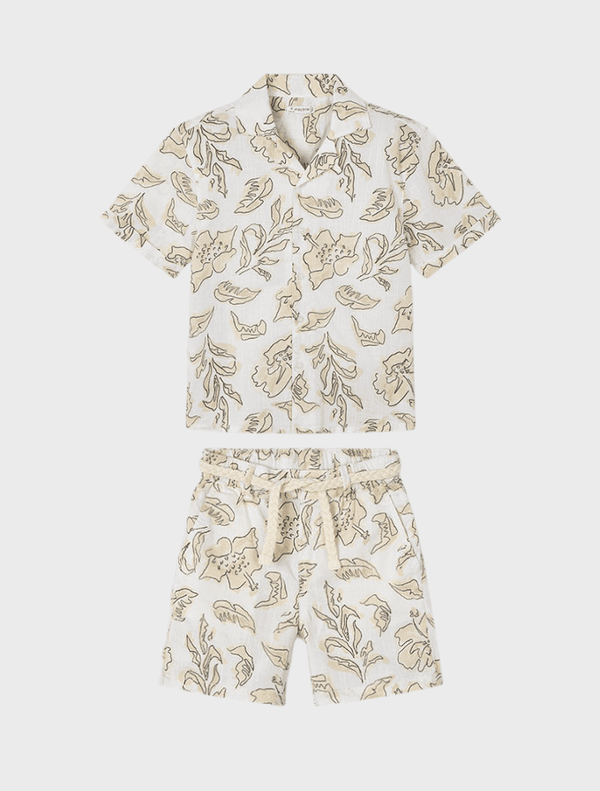Conj. Camisa m/c resort y Bermuda estampada
