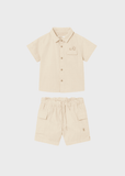 Conj. Camisa m/c utilitaria y bermuda cargo