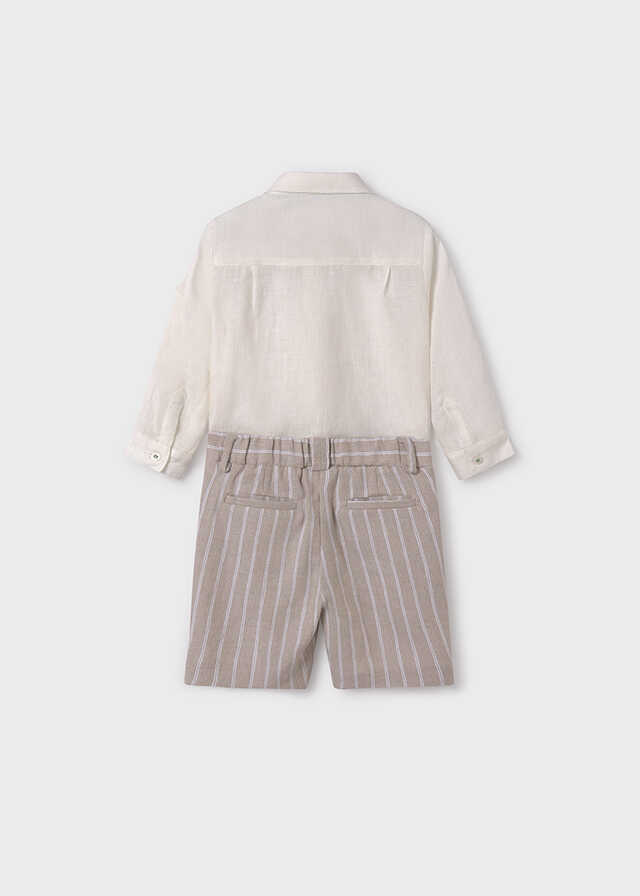 Conj. camisa pajarita bermuda