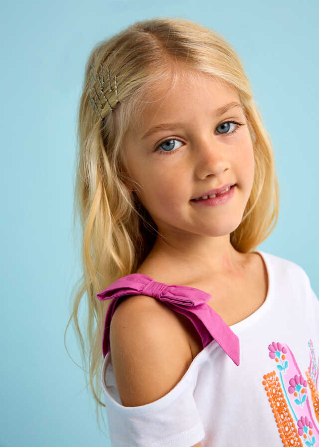 Conj. Camiseta mc asimetrica y Falda pantalon hebilla