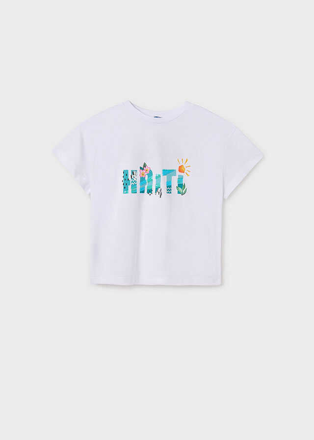 Conj. Camiseta m/c grafica y Short felpa basico