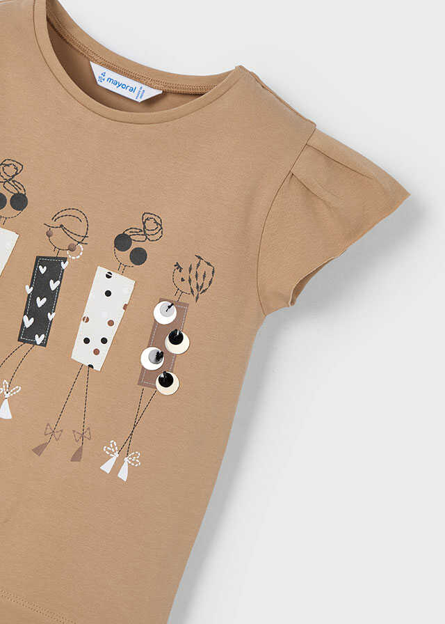 Conj. Camiseta m/c y Falda pantalon hebilla