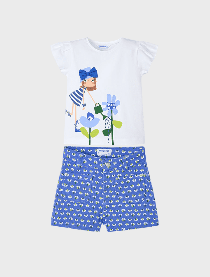 Conj. Camiseta m/c y Pantalon corto estampado