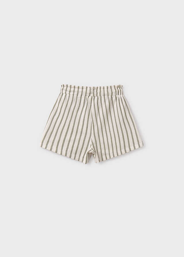 Conj. Camiseta tirantes rayas y Pantalon corto punto