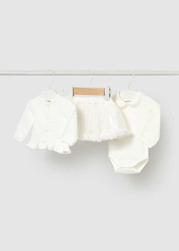 Conj. chaqueta falda 3 piezas