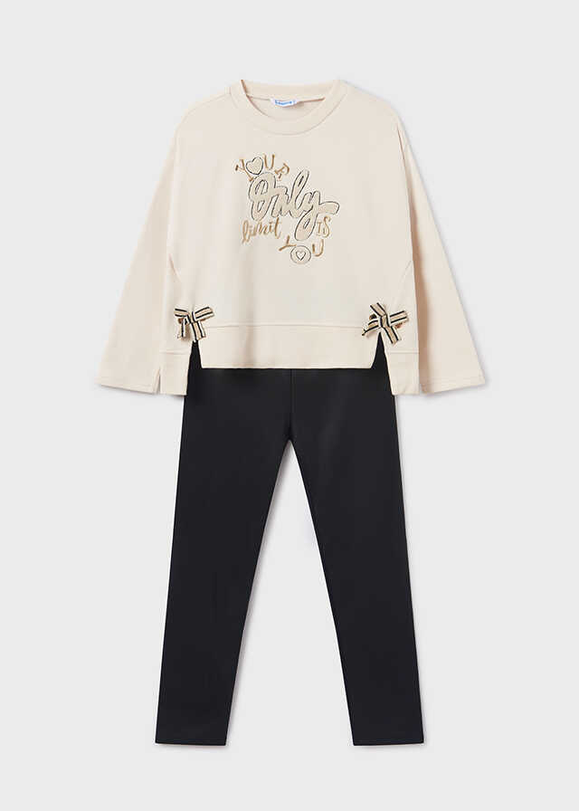 Conj. leggings bordado