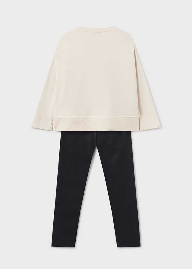 Conj. leggings bordado