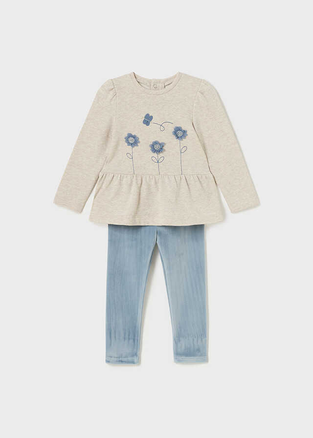 Conj. leggings terciopelo