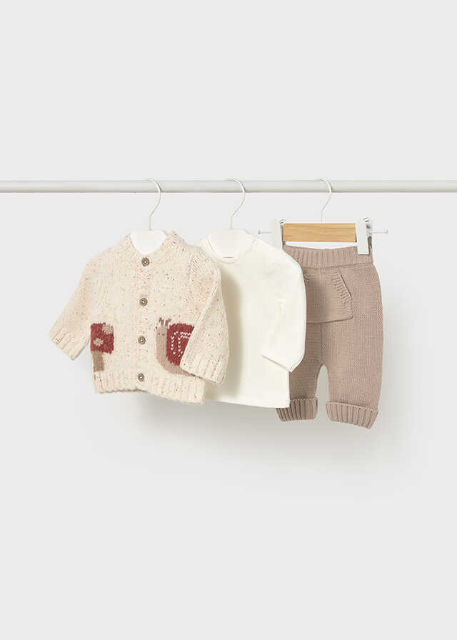 Conj. pantalon 3 piezas trico
