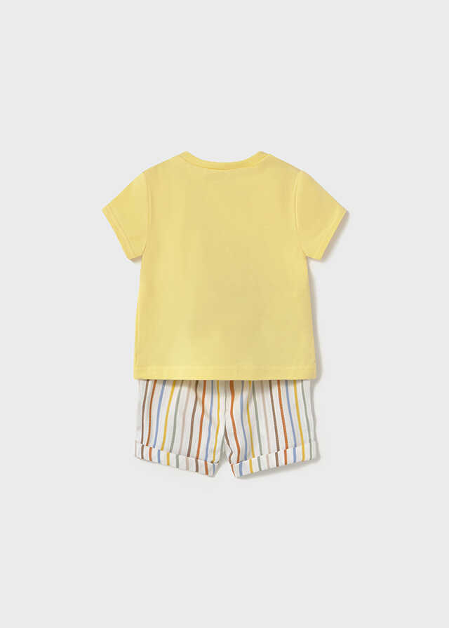 Conj. pantalon corto camiseta
