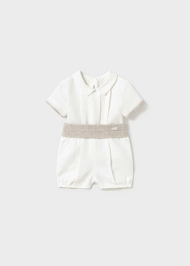 Conj. pantalon corto fajin