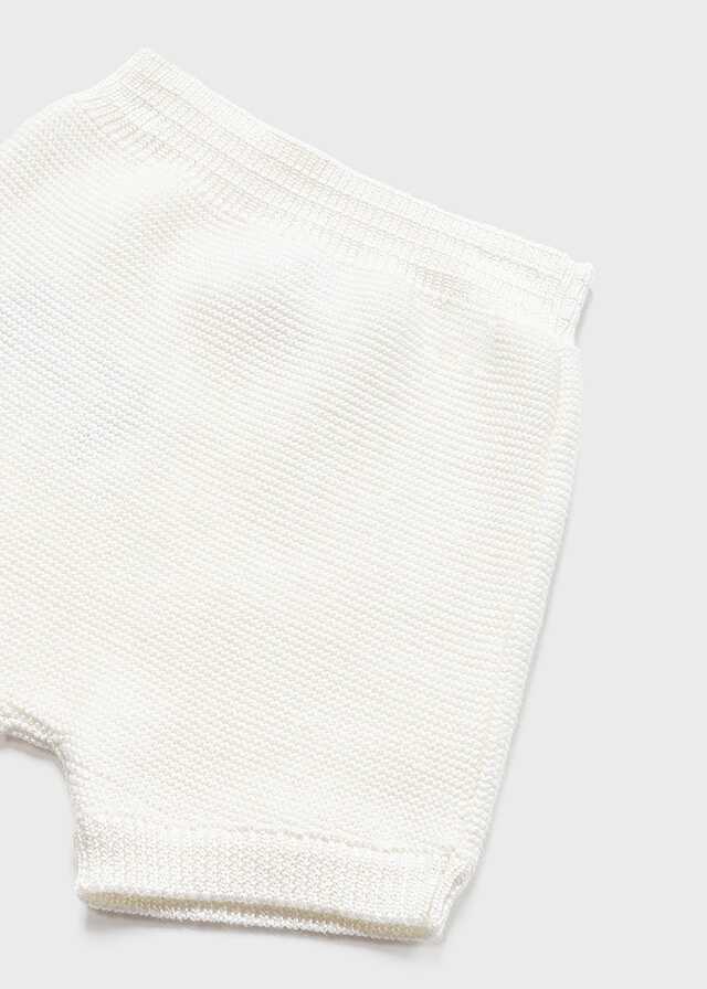 Conj. pantalón corto tricot