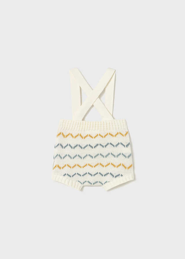 Conj. pantalon corto tricot