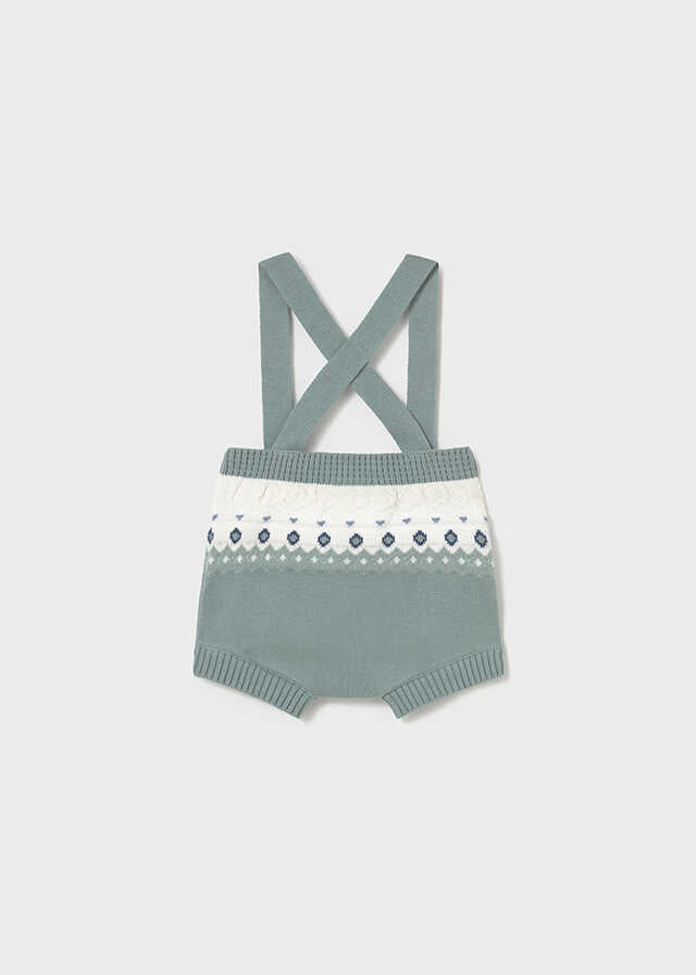 Conj. pantalon corto tricot