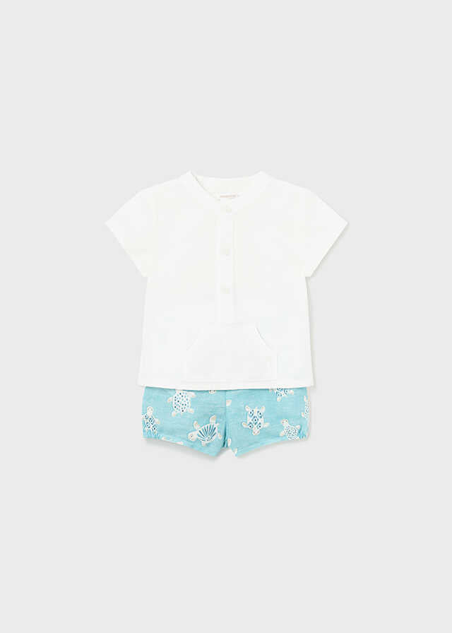 Conj. pantalon corto y camisa