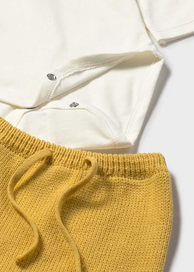 Conj. polaina 3 piezas tricot