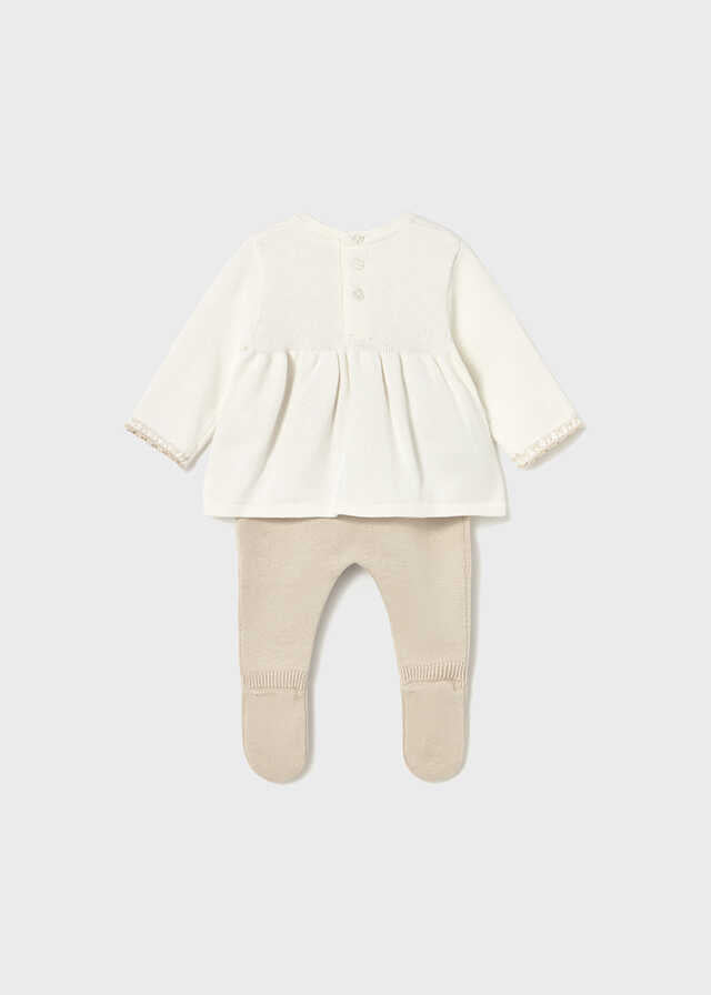 Conj. polaina tricot