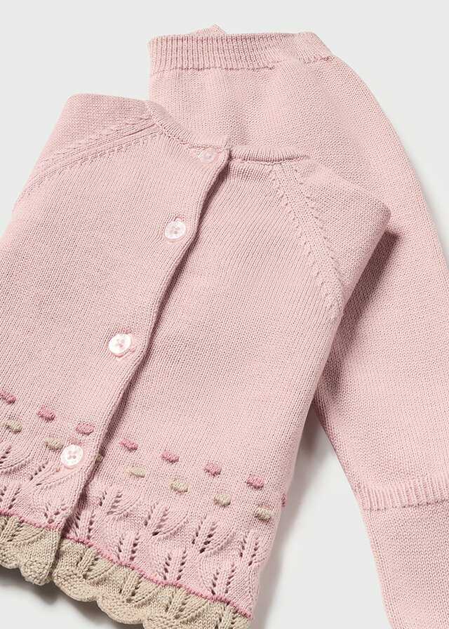 Conj. polaina tricot con gorro