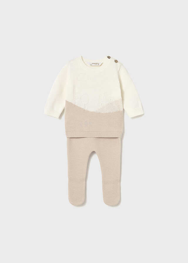 Conj. polaina tricot