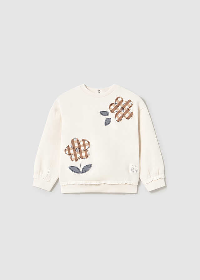 Conj. Pullover bordado y Leggings flared canale
