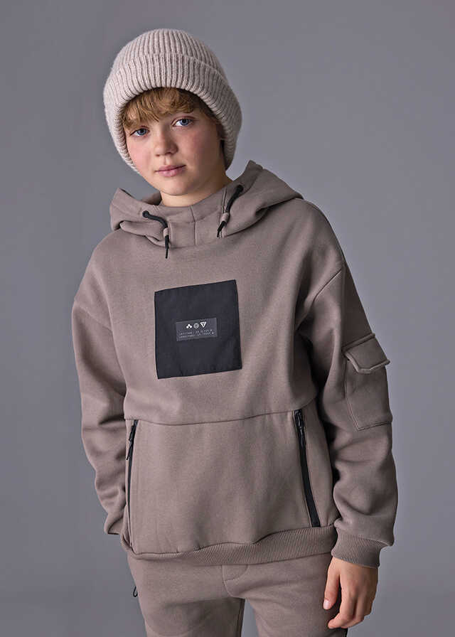 Conj. Pullover y pantalon contraste plana