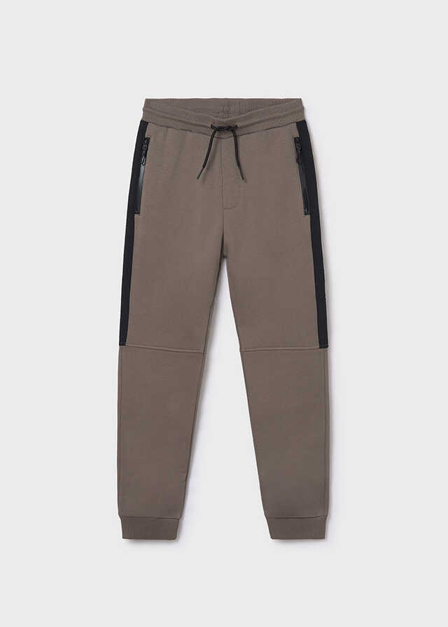 Conj. Pullover y pantalon contraste plana