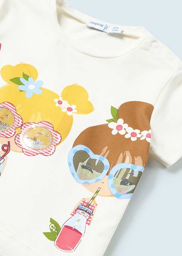 Conj. short apliques