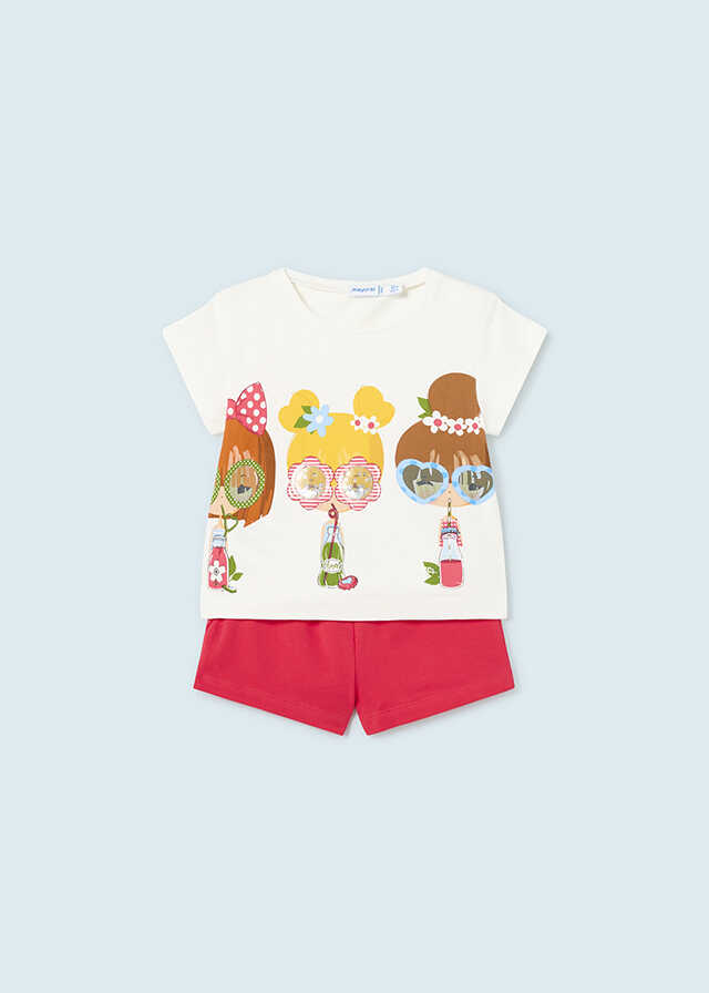 Conj. short apliques