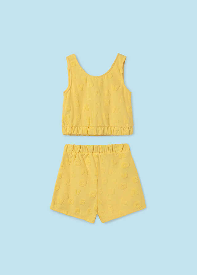 Conj. short punto toalla