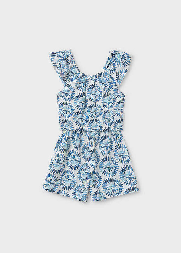 Conj. short volante estampado
