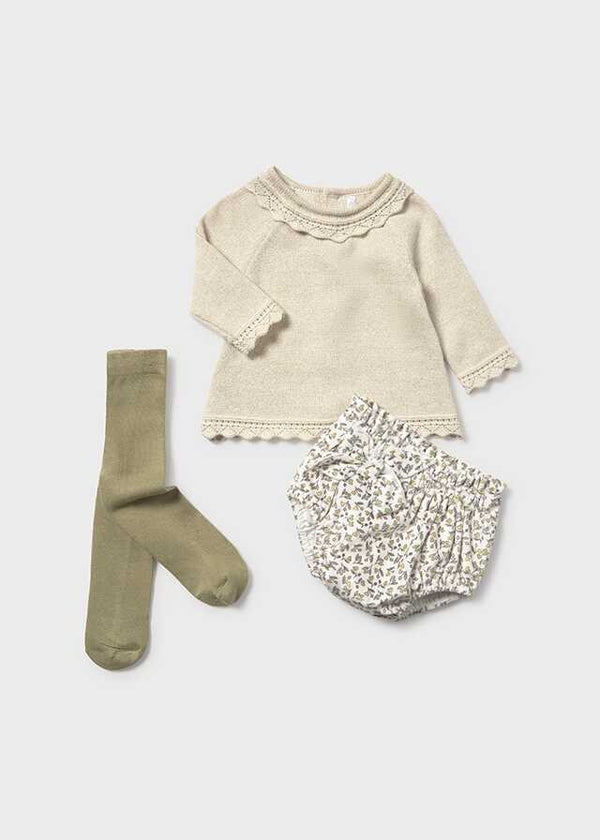 Conj. short y leotardo tricot
