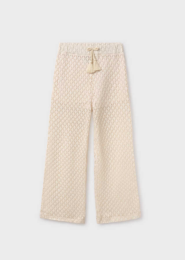 Conj. Top crochet y Pantalon largo punto calado