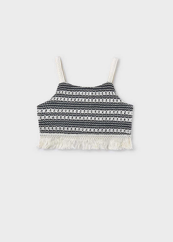 Conj. Top crochet y Pantalon largo punto calado