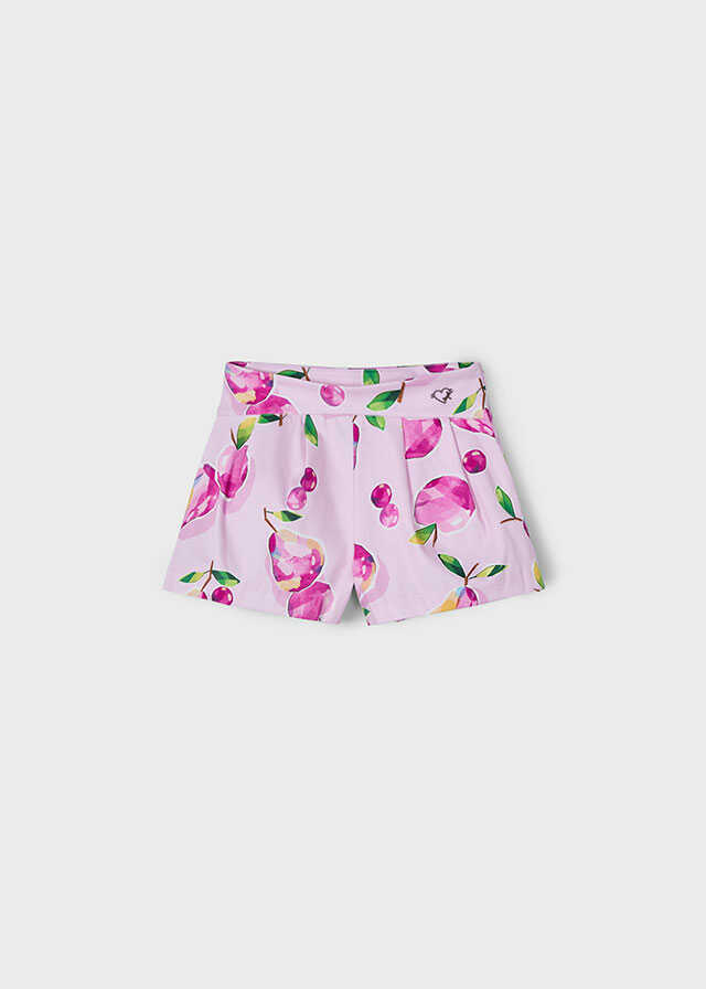 Conj. Top peplum y Falda pantalon estampado