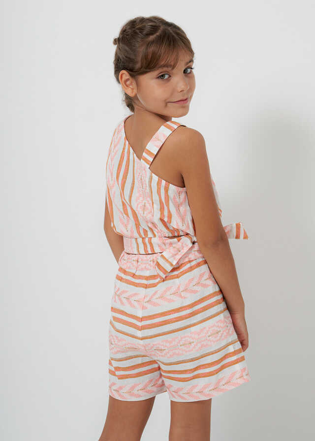 Conj. Top y Pantalon corto jacquard