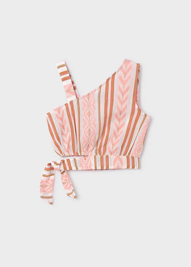 Conj. Top y Pantalon corto jacquard