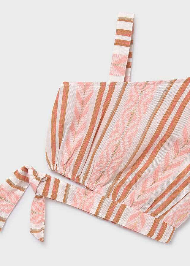 Conj. Top y Pantalon corto jacquard