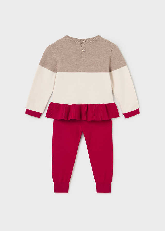 Conj. tricot pantalon largo