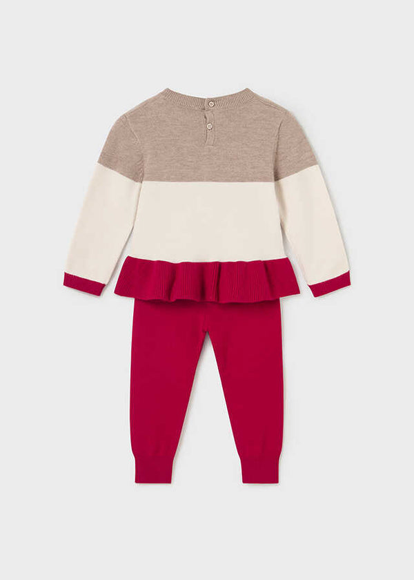 Conj. tricot pantalon largo