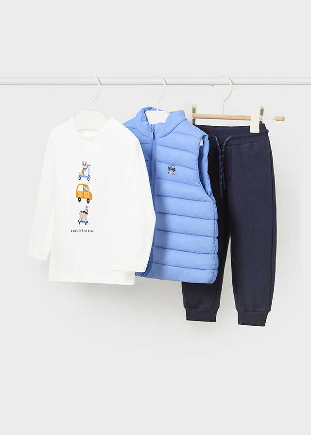 Conj. pant. camiseta chaleco