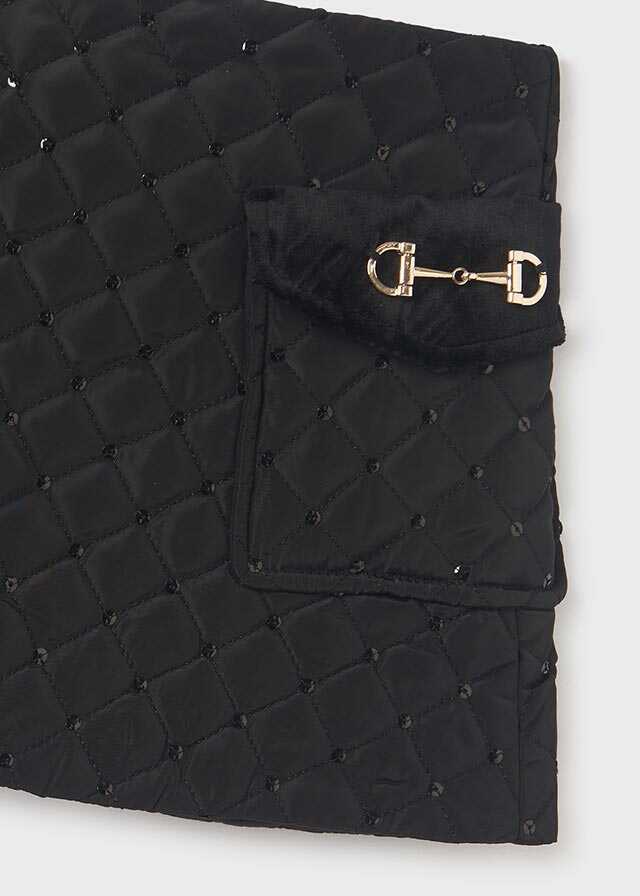 Falda acolchada lentejuelas