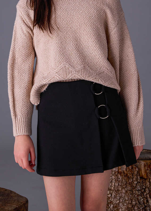 Falda pantalon punto