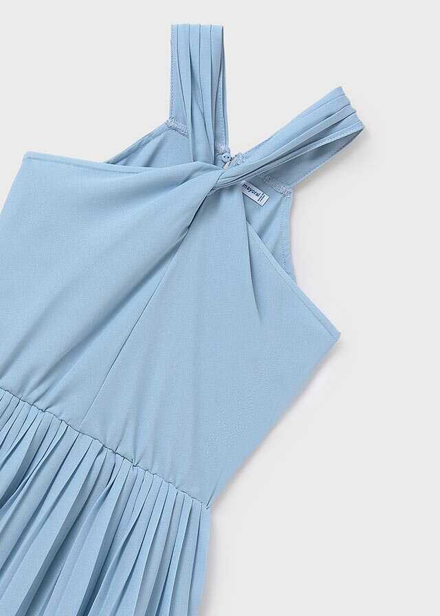 Mono corto crepe plisado