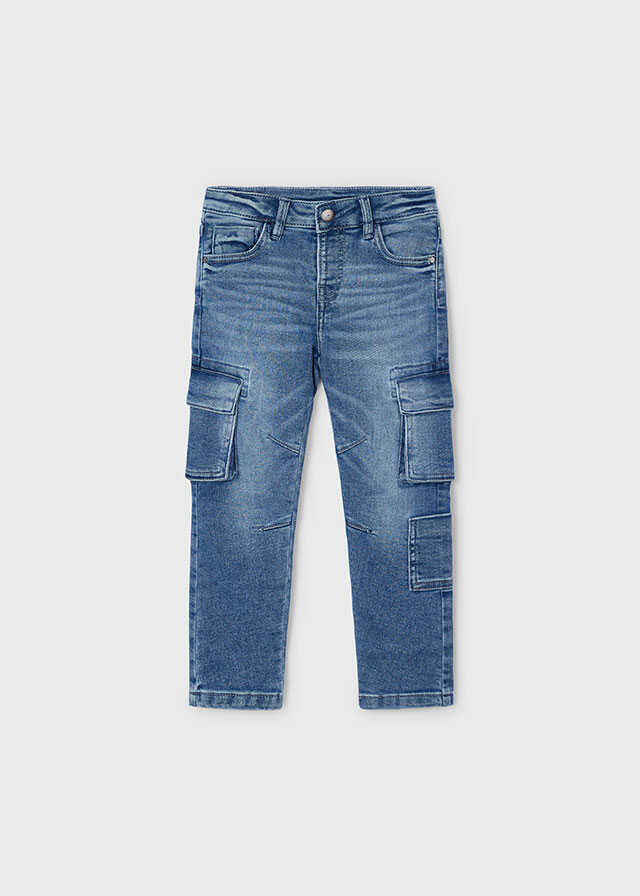 Pantalon cargo denim
