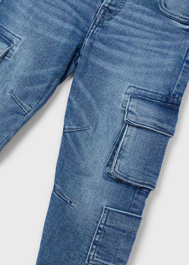 Pantalon cargo denim