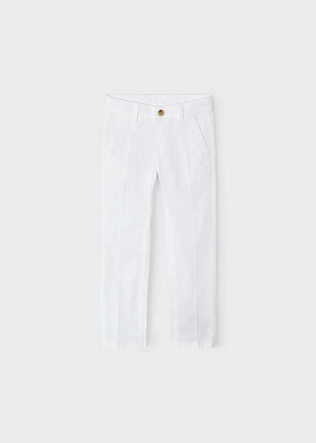 Pantalon chino sarga basico
